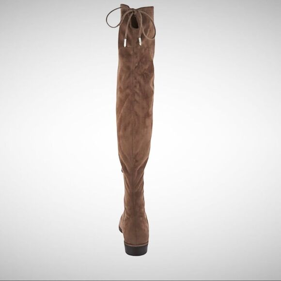 Marc Fisher Taupe Hulie Over The Knee Faux Suede Boots 8M new in Box - Picture 4 of 14